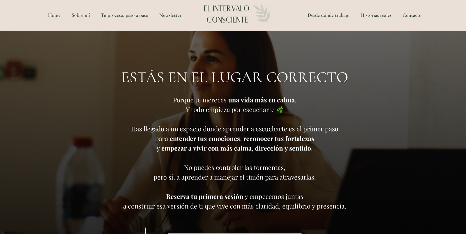 Web corporativa profesional para negocio de bienestar